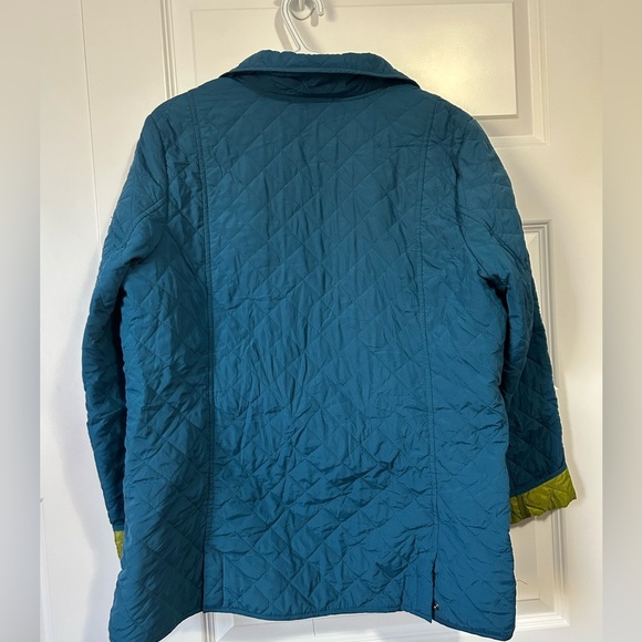 J. Jill Blue Quilted Barn Style Button up Jacket XL - Picture 7 of 8